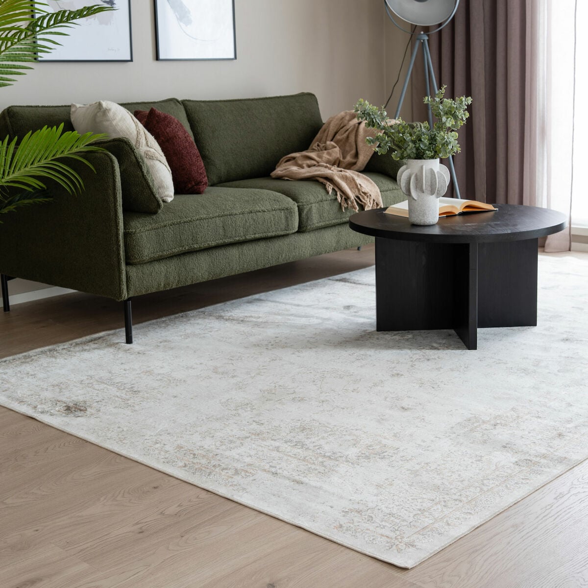 Maruna viskoosimatto 160x230 cm beige