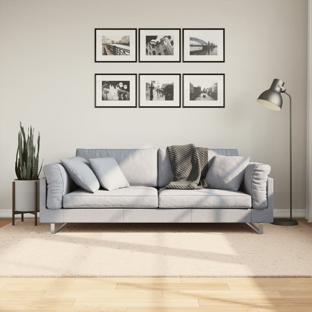 vidaXL Matto HUARTE pestävä beige 160x230 cm