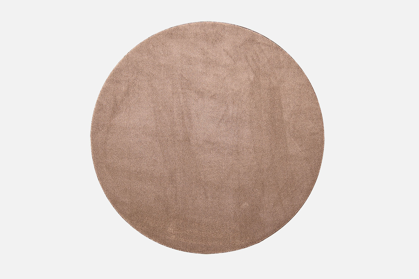 VM Carpet Puuteri pyöreä nukkamatto, 100% polyesteri, Ø160cm, ruskea
