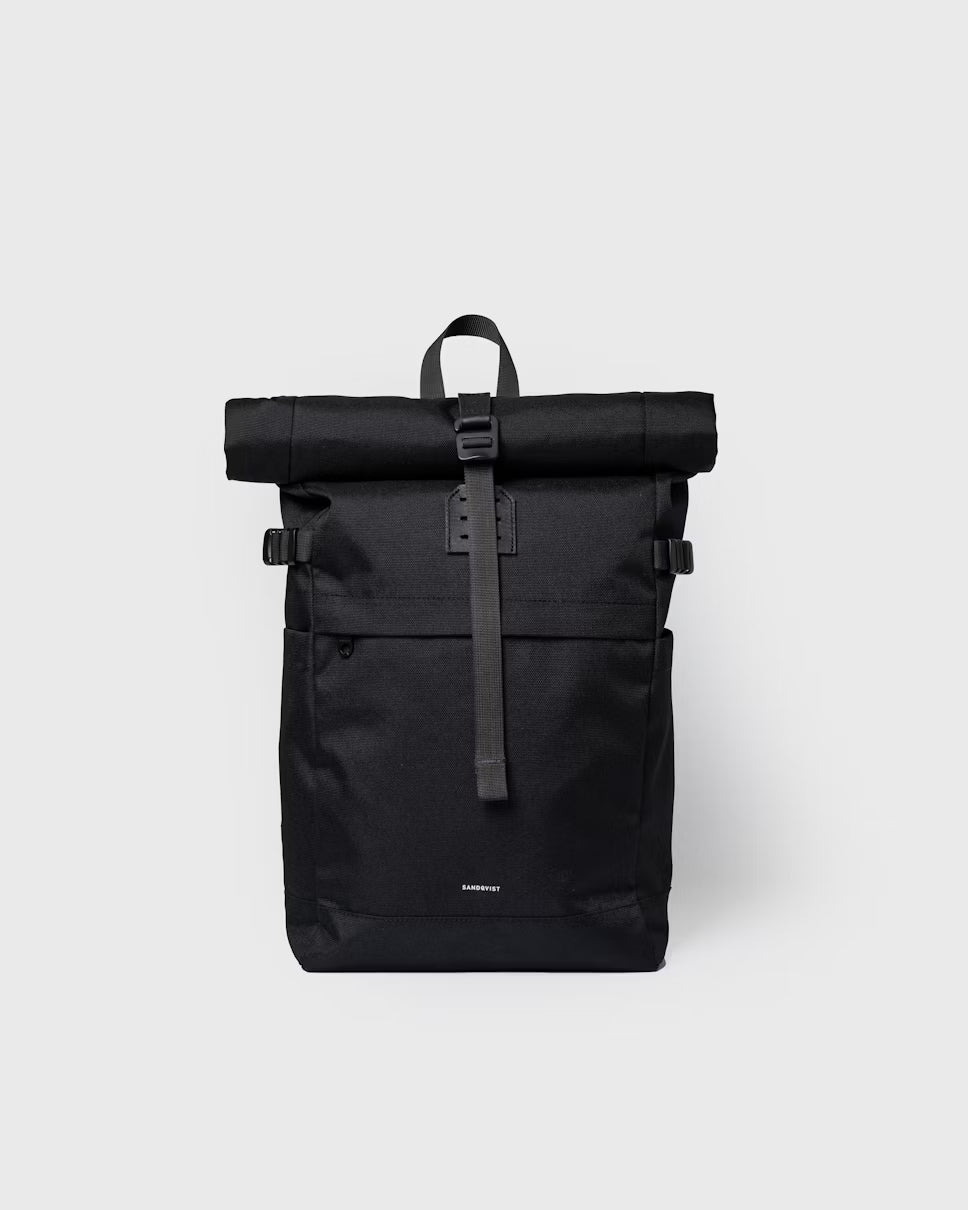 ICON ROLLTOP BACKPACK M Musta