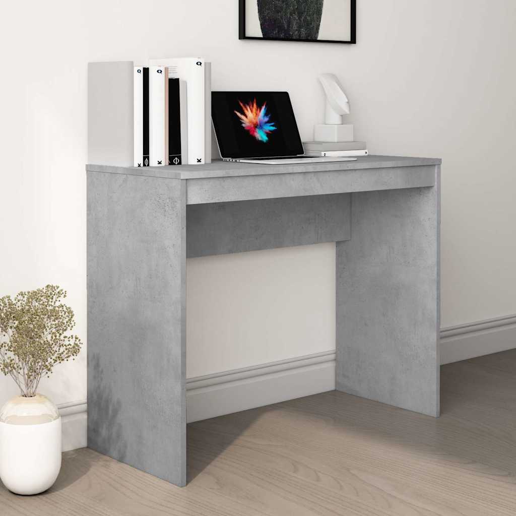 vidaXL Työpöytä betoninharmaa 90x40x72 cm tekninen puu