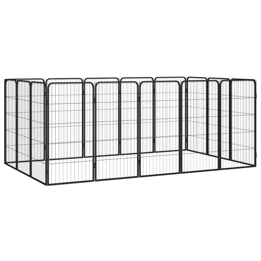 vidaXL Koiranhäkki 16 paneelia 50x100 cm