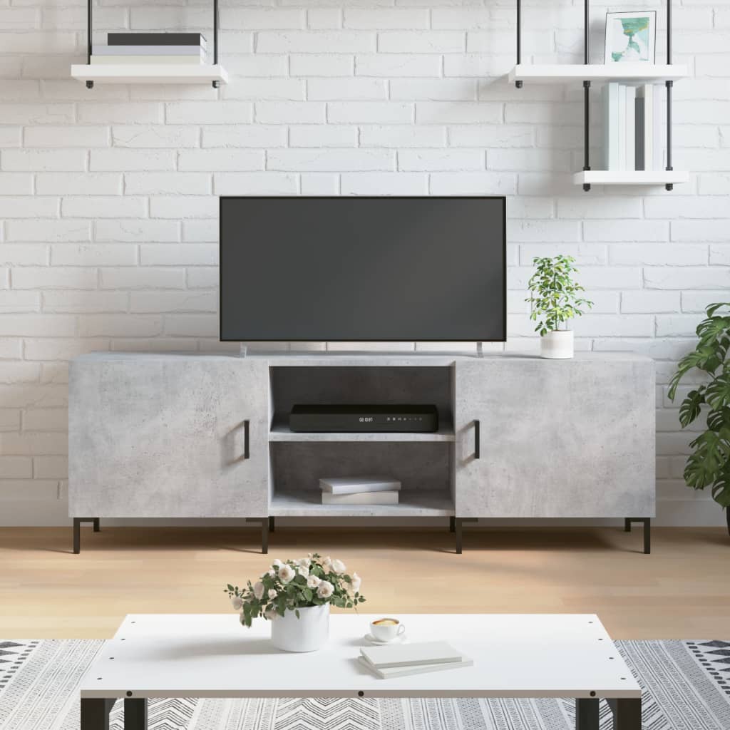 vidaXL TV-taso betoninharmaa 150x30x50 cm