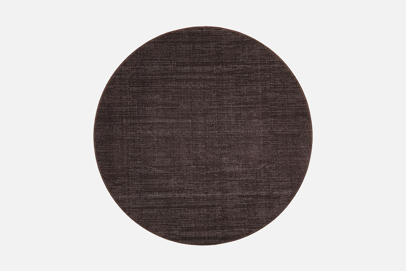 VM Carpet Sametti pyöreä nukkamatto, 100% polyesteri (88% kierrätettyä), Ø 200 cm, ruskea