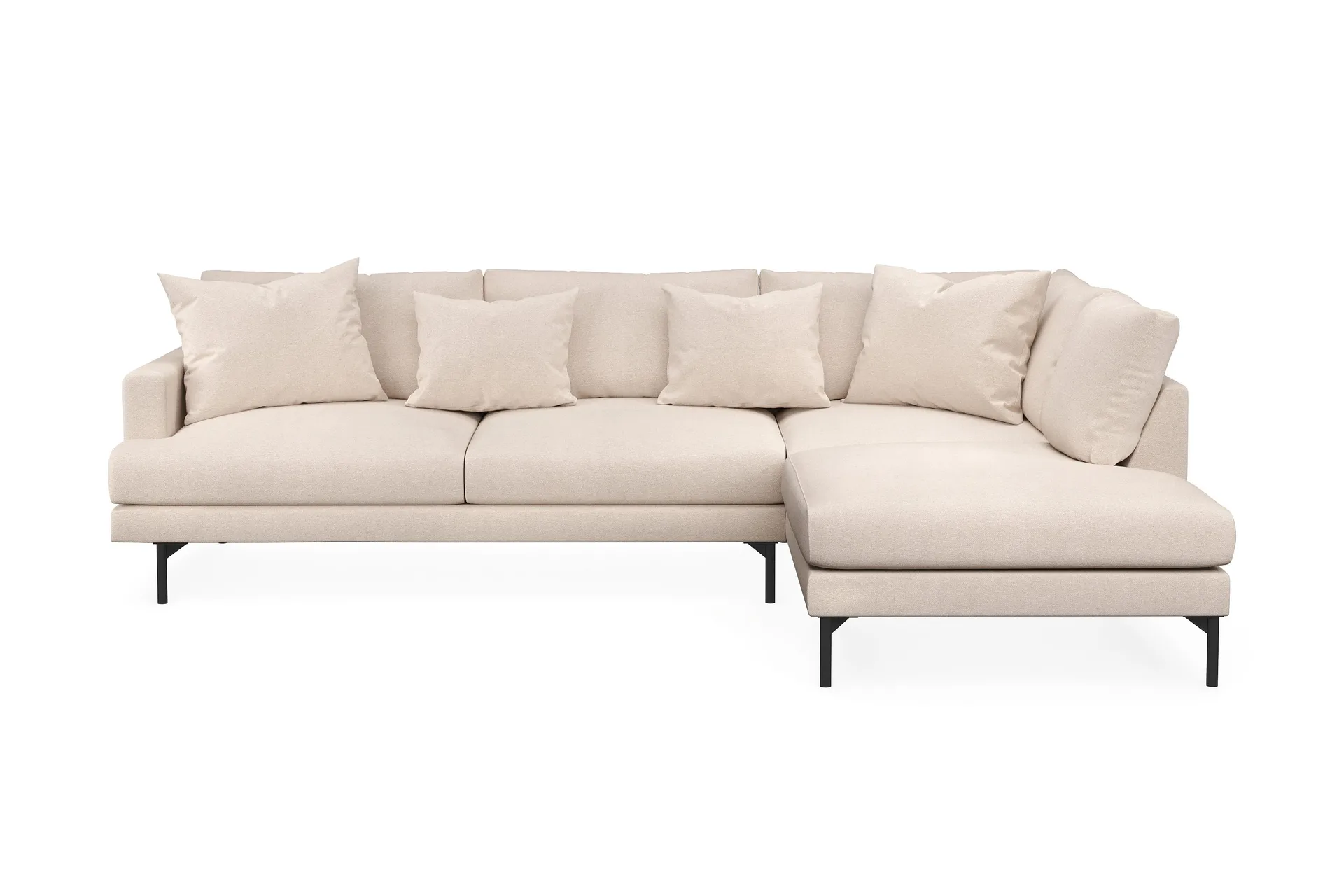 Menard Oikeakätinen Divaanisohva Kankaasta - Beige